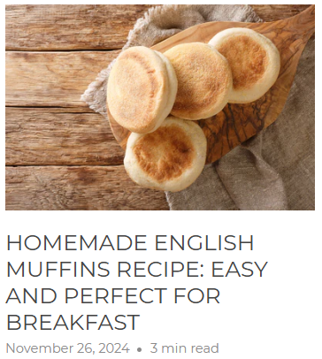 English Muffins Recipe